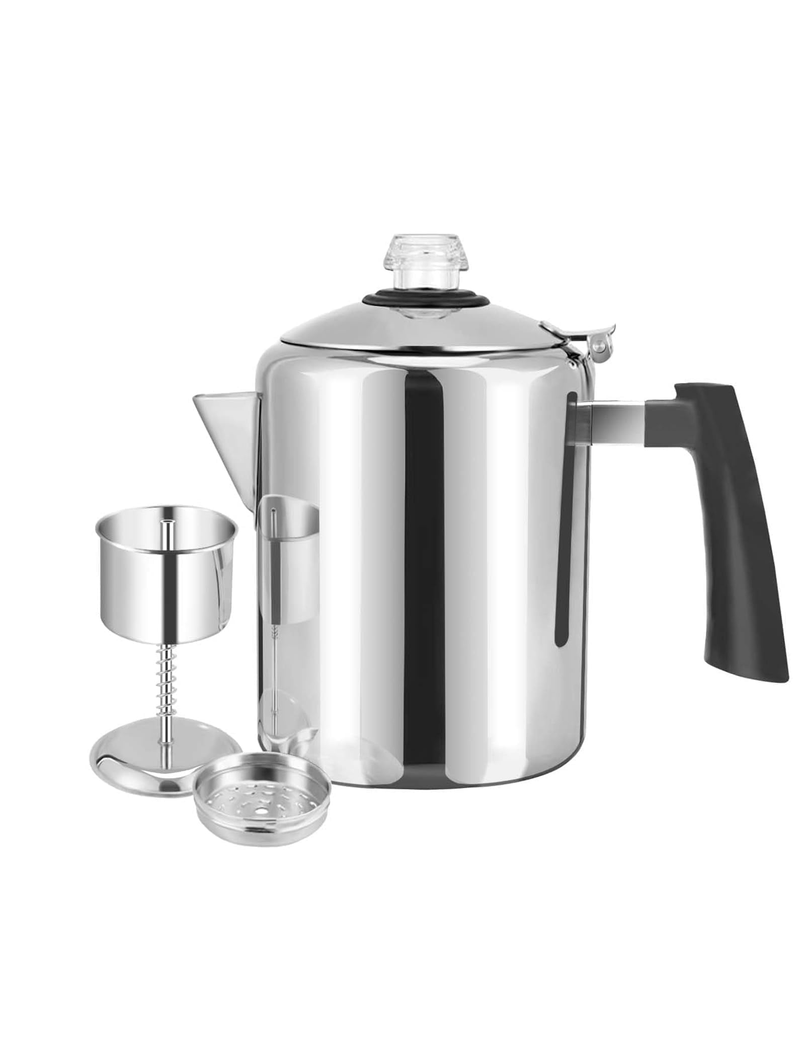 Percolator Coffee Pot, Stainless Steel 9 Cups