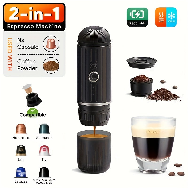 NNETM Portable Espresso Coffee Machine USB-C 100W Rechargeable-3