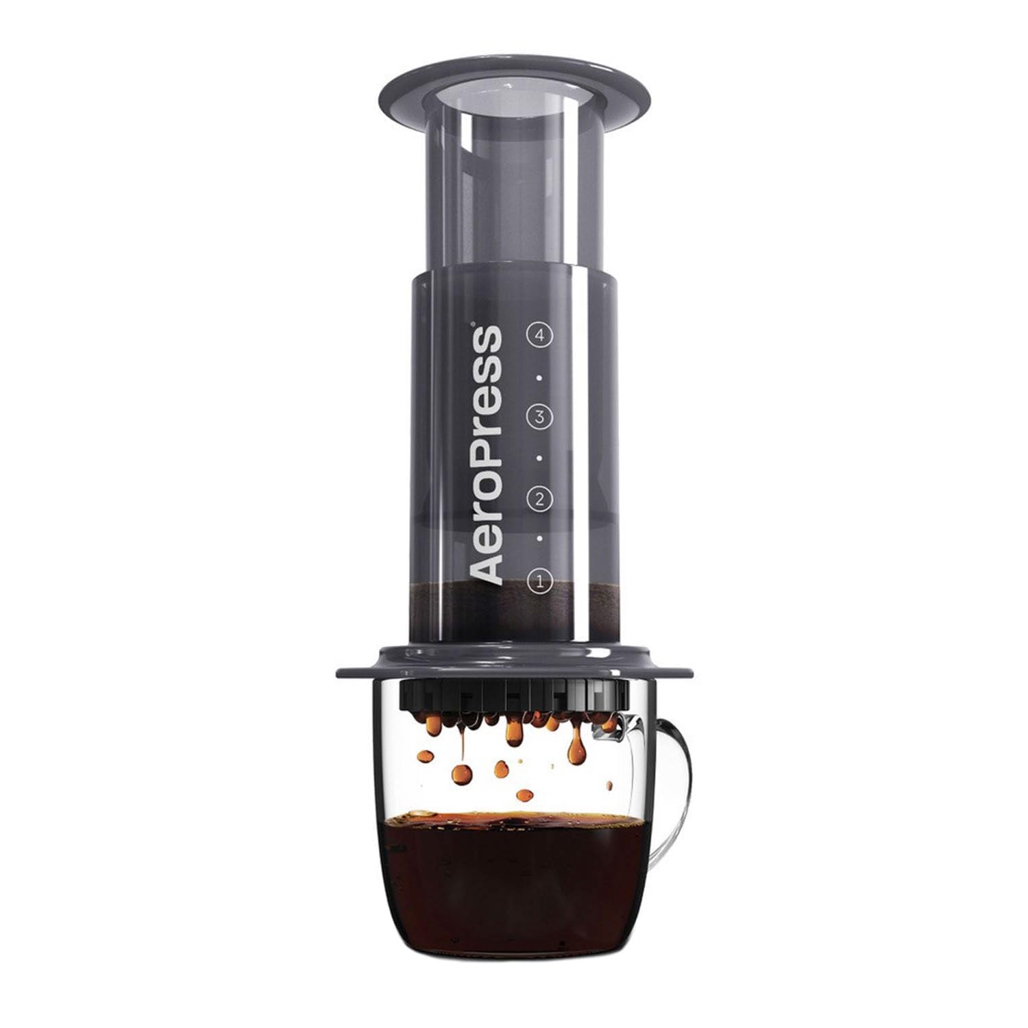 AeroPress Original Coffee and Espresso-style Maker Barista Level Portable Coffee Maker with Chamber Plunger & Filters Quick Coffee and Espresso Maker
