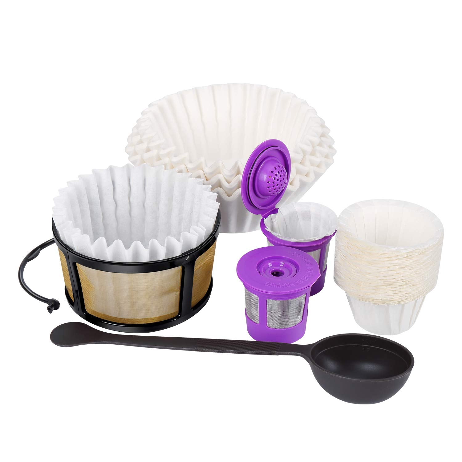 Replacement K Duo Coffee Filter Kit with Cleaning Solution Fit for Keurig Duo Essential Coffee and K-Duo Brewers Machine