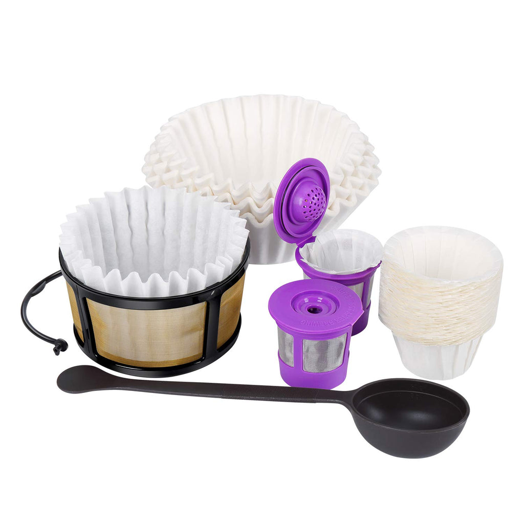 Replacement K Duo Coffee Filter Kit with Cleaning Solution Fit for Keurig Duo Essential Coffee and K-Duo Brewers Machine