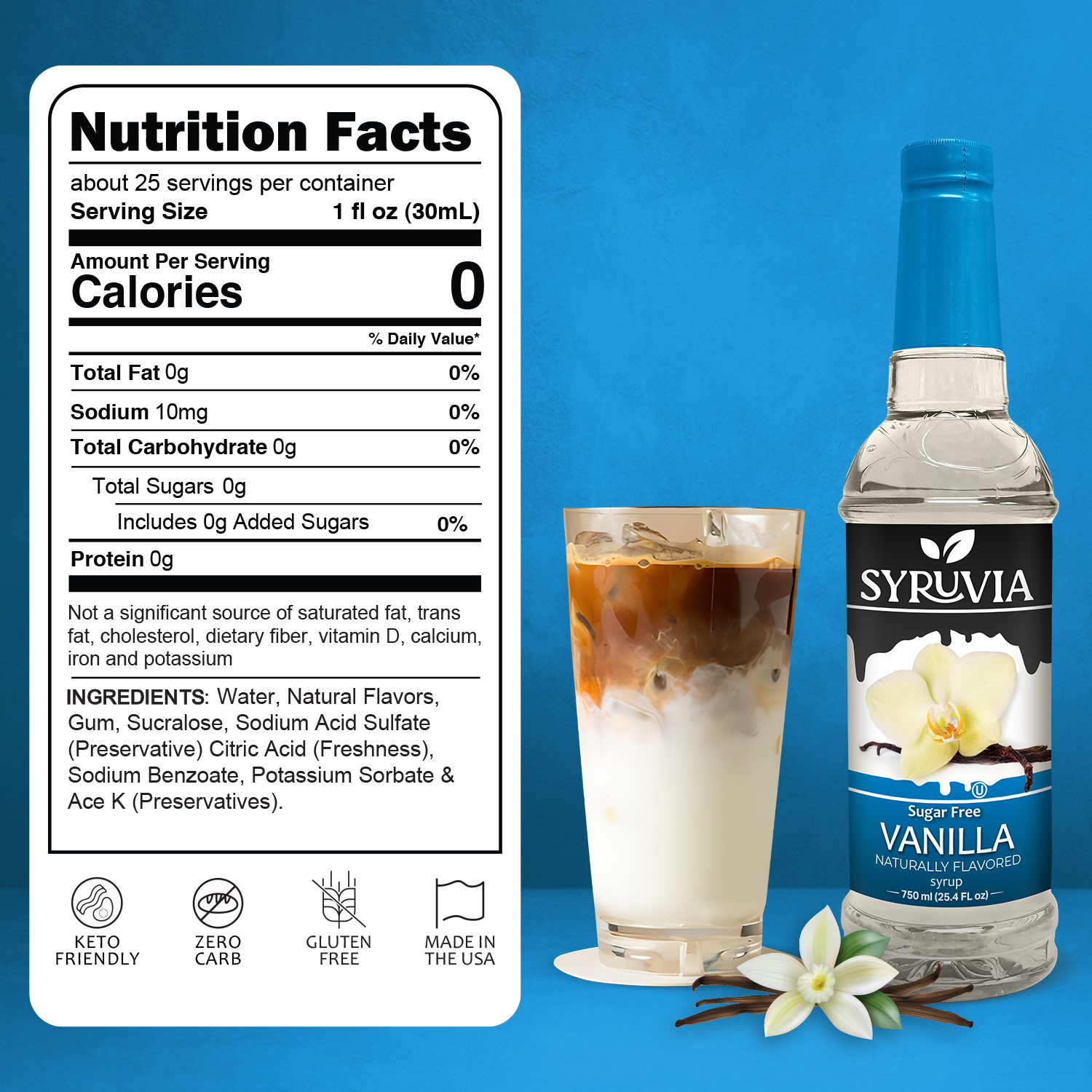 Sugar Free Vanilla Coffee Syrup-2