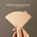 100PCS Coffee Filter Paper Drip Cone Funnel Handmade Filters for Coffee Machine - V02-100PCS-3