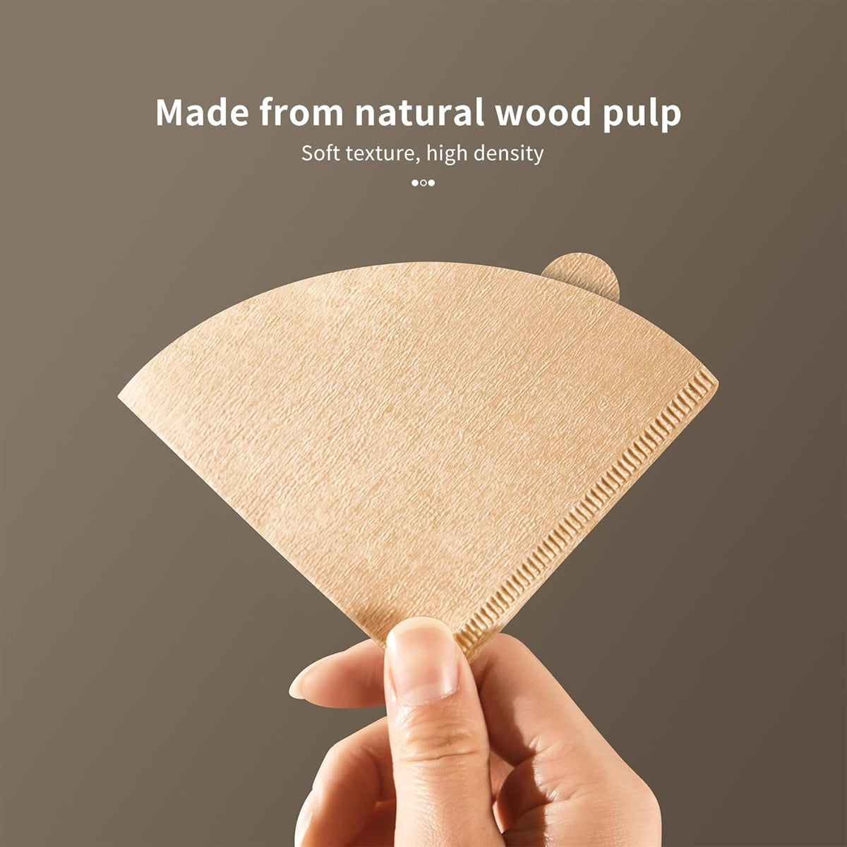100PCS Coffee Filter Paper Drip Cone Funnel Handmade Filters for Coffee Machine - V02-100PCS-3