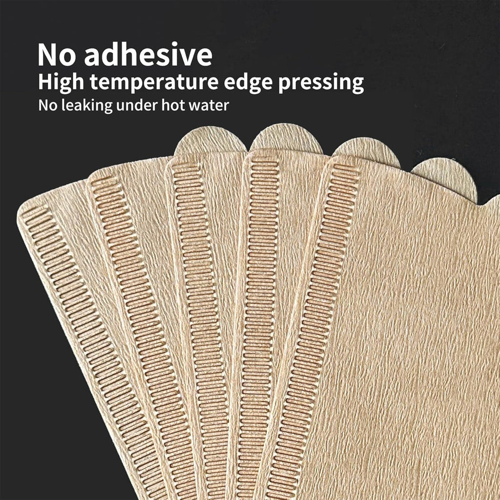 100PCS Coffee Filter Paper Drip Cone Funnel Handmade Filters for Coffee Machine - V02-100PCS-4