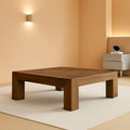 Rectangular Coffee Table ThirtyNine Inches Rustic Brown-0
