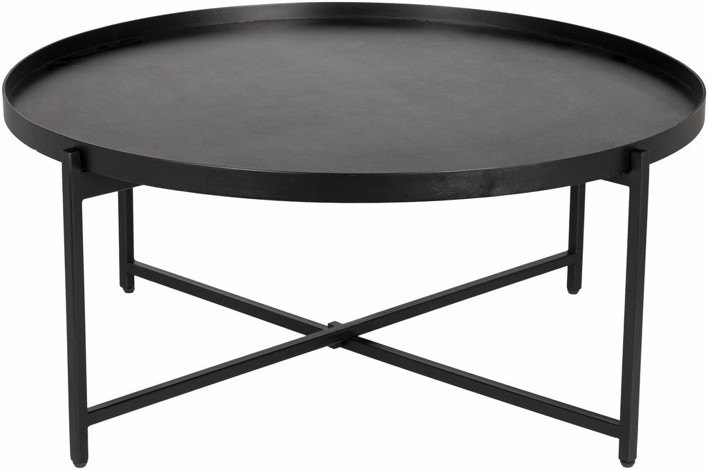Black Metal Round Coffee Table - Clearance-0