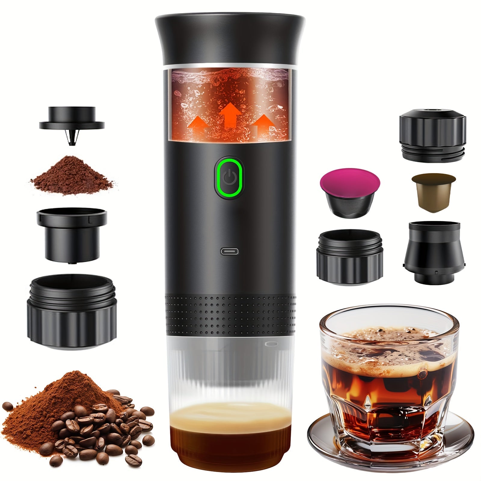NNETM Coffee Maker Self-Heating Espresso Machine-0