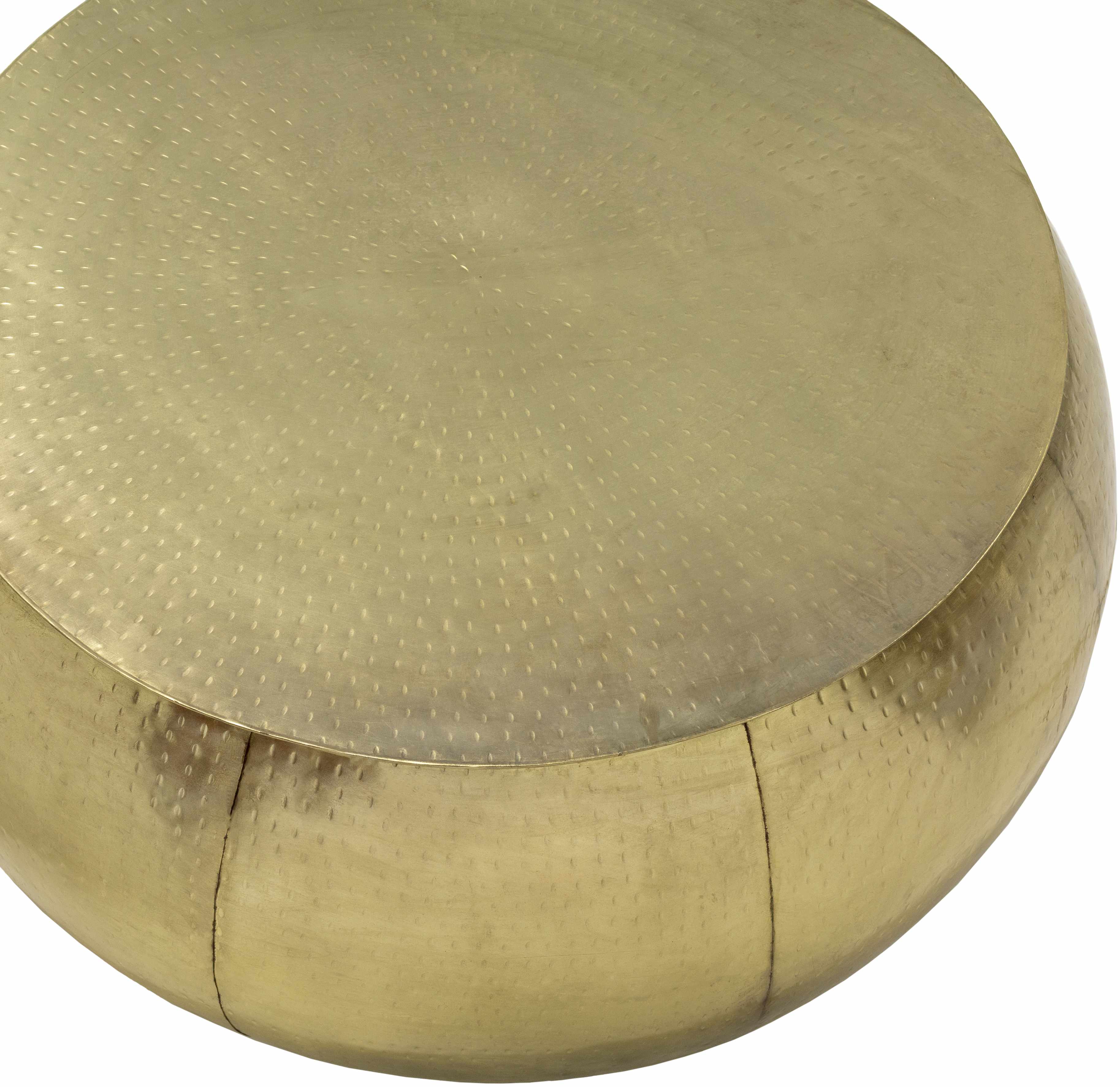 Lyncourt Golden Textured Round Coffee Table - Clearance-4